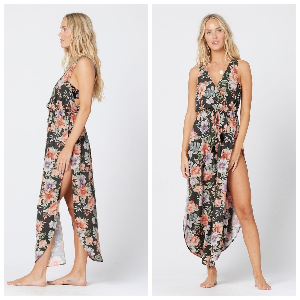 L*Space Kenzie Coverup Dress Forget Me Not Floral - Picture 2 of 6